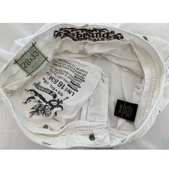 Z BRAND WHITE COTTON FLAIR JEAN STYLE PANTS SIZE 28 X 33 - Picture 16 of 16